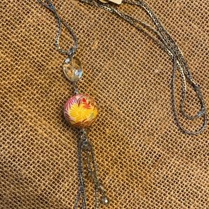 Viva Beads 14” silver chain, 18” total length. Sweet accessory for any season!